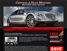Tablet Screenshot of centralstarmotors.com